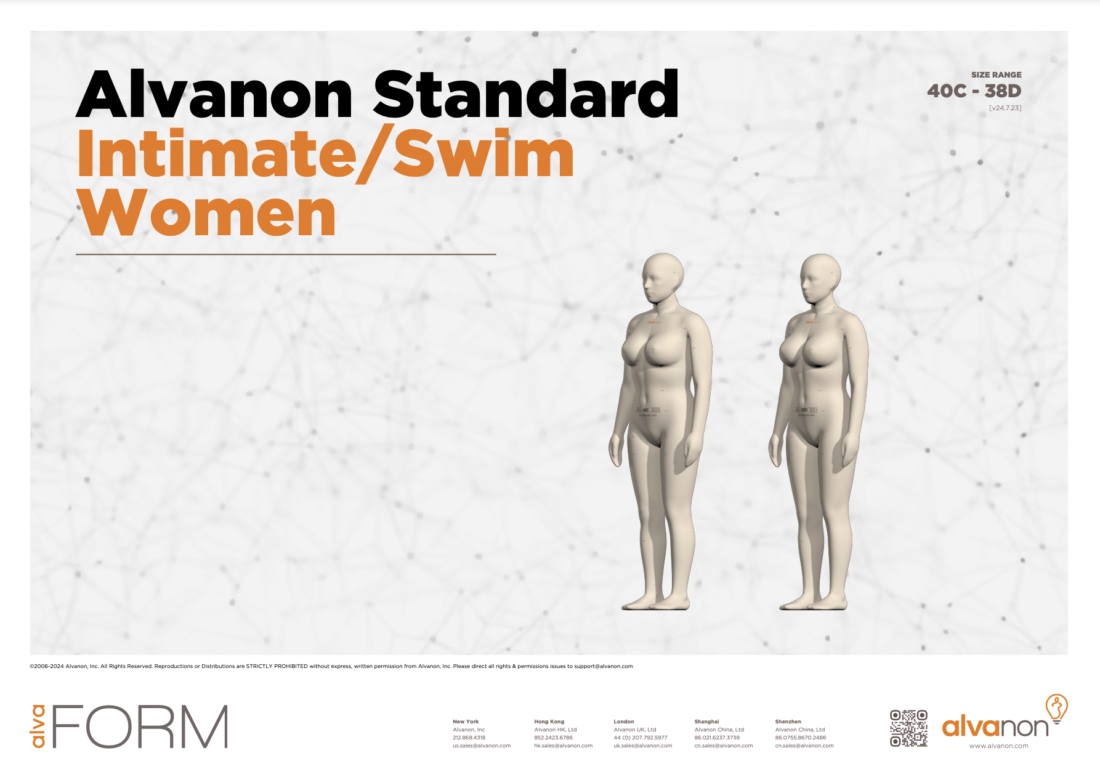 The Alvanon Standard | Women’s Intimate / Swim